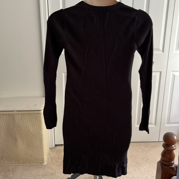 👗BOGO- Mossimo black and white abstract long sleeve sweater dress. Size XL. - Picture 2 of 3